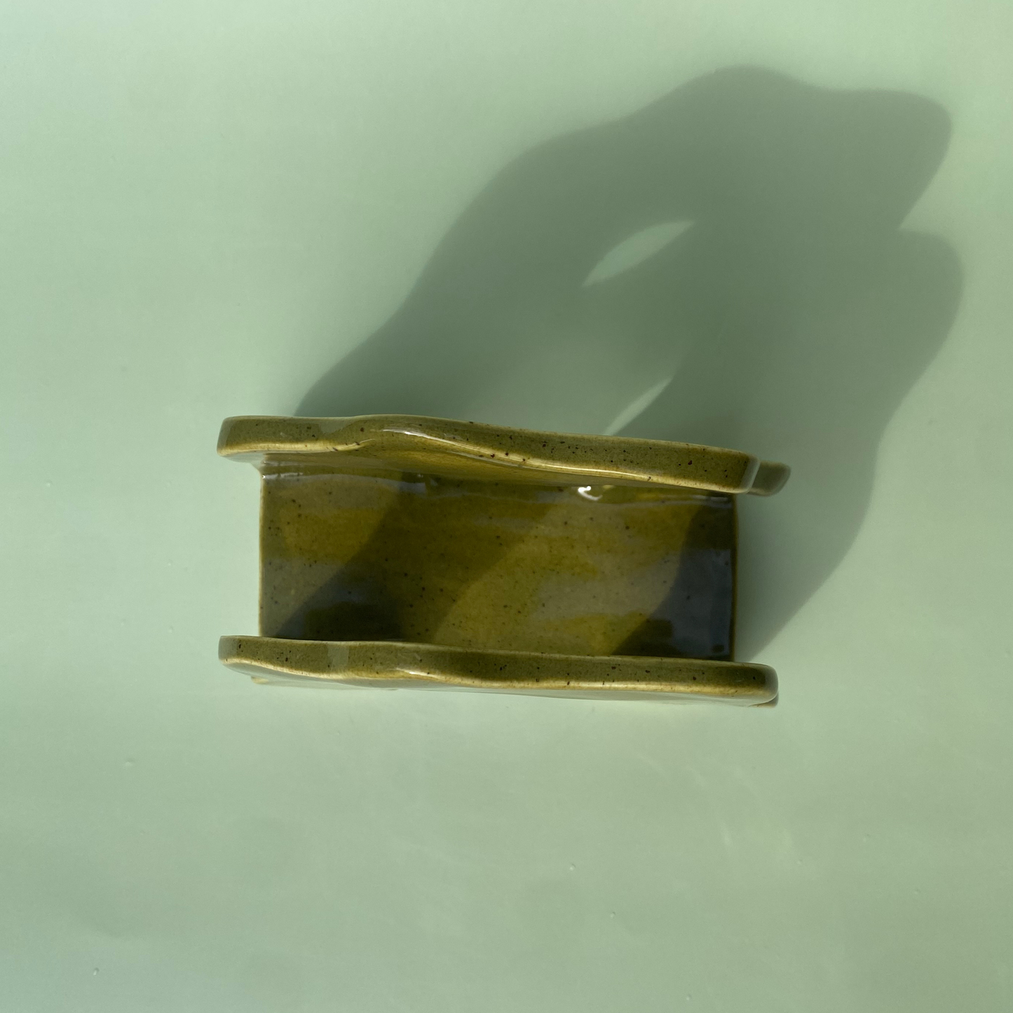 Wavy Napkin Holder in Capers (3)