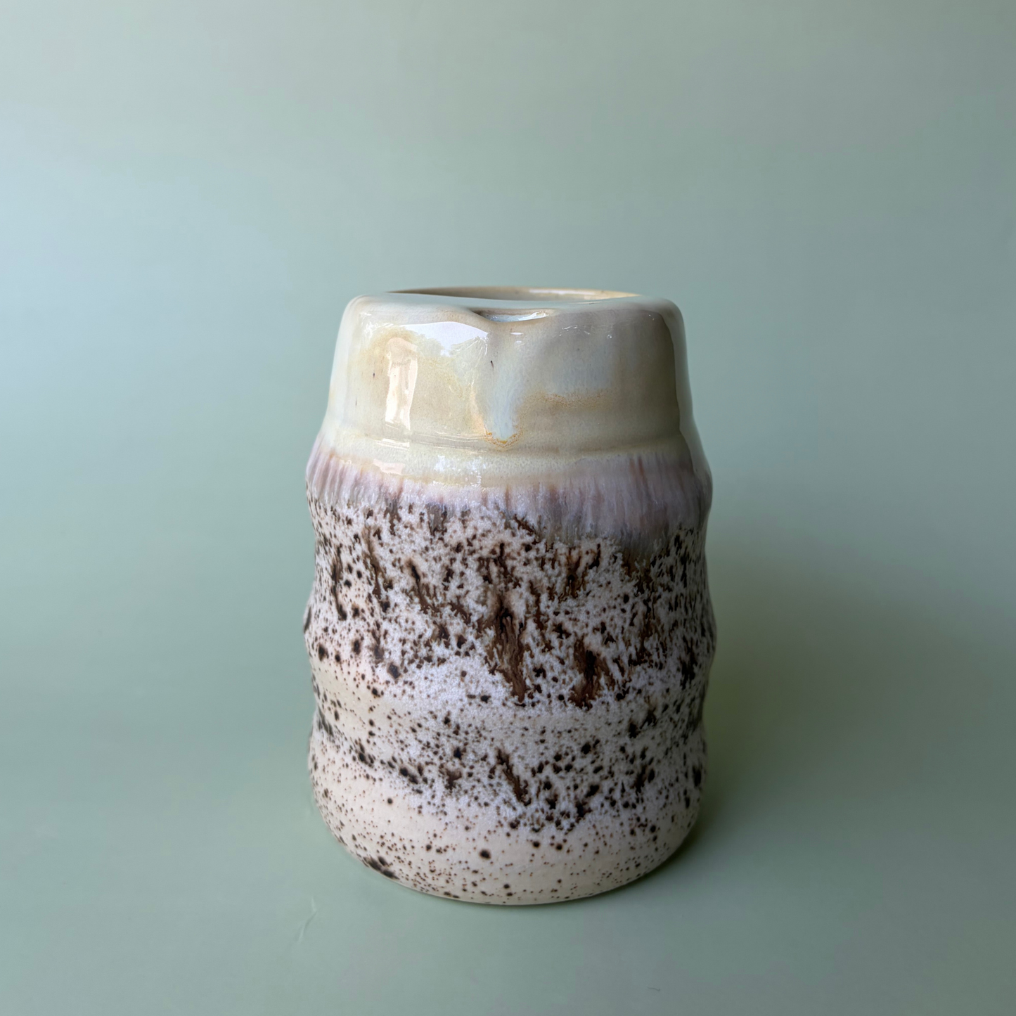Wavy To-Go Cup in Custard + Appaloosa