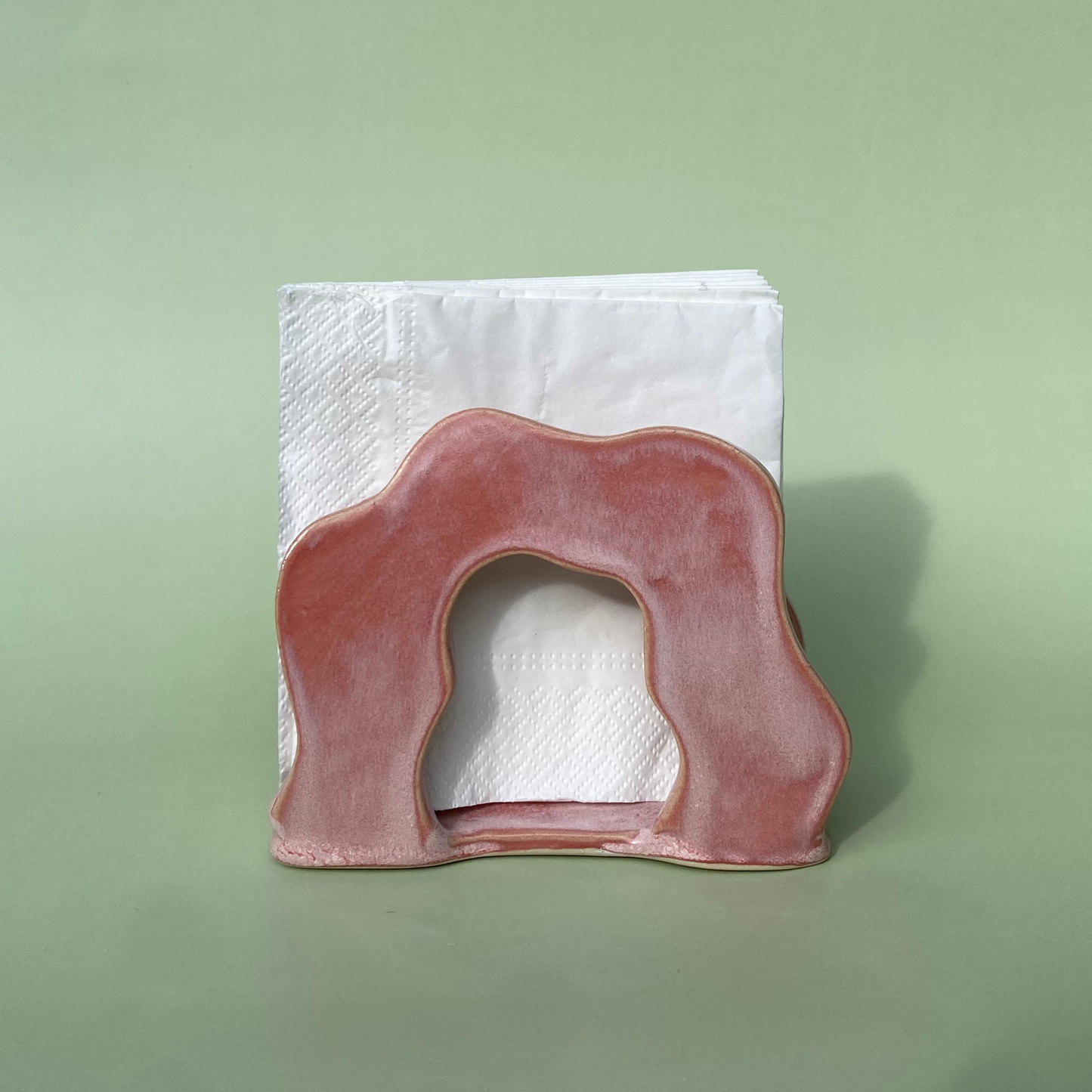 Wavy Napkin Holder in Petal (1)