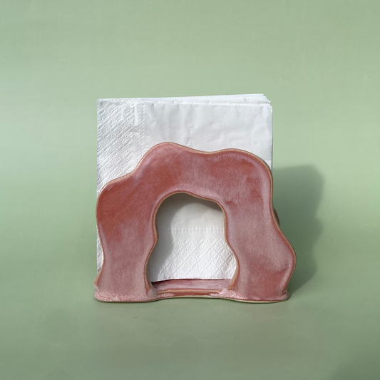 Wavy Napkin Holder in Petal (1)