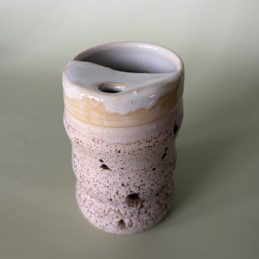 Wavy To-Go Cup in Custard + Appaloosa