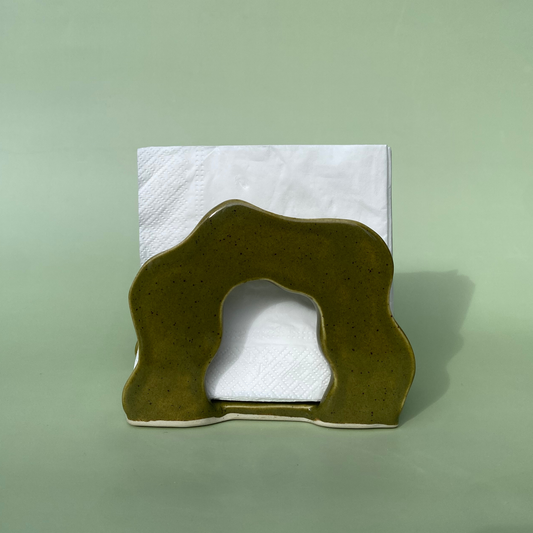 Wavy Napkin Holder in Capers (3)