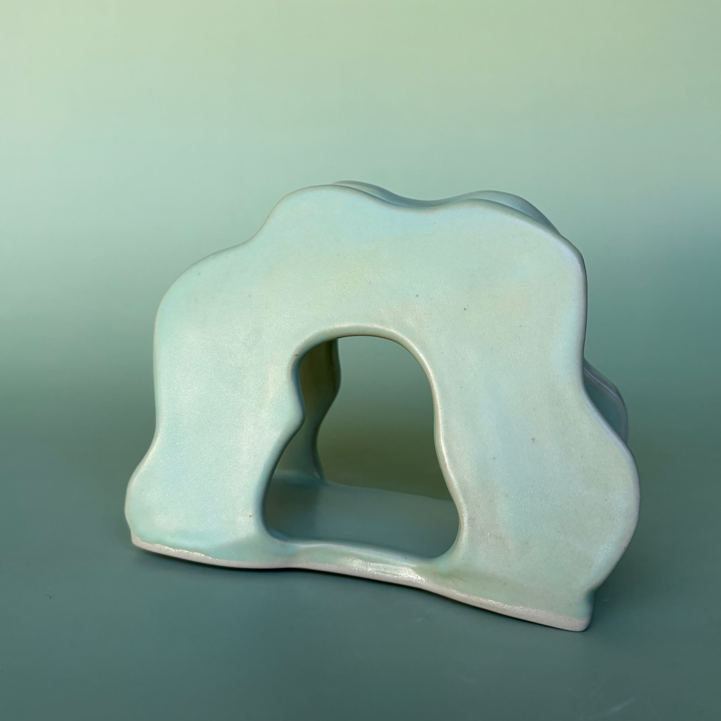 Wavy Napkin Holder in Lichen (3)