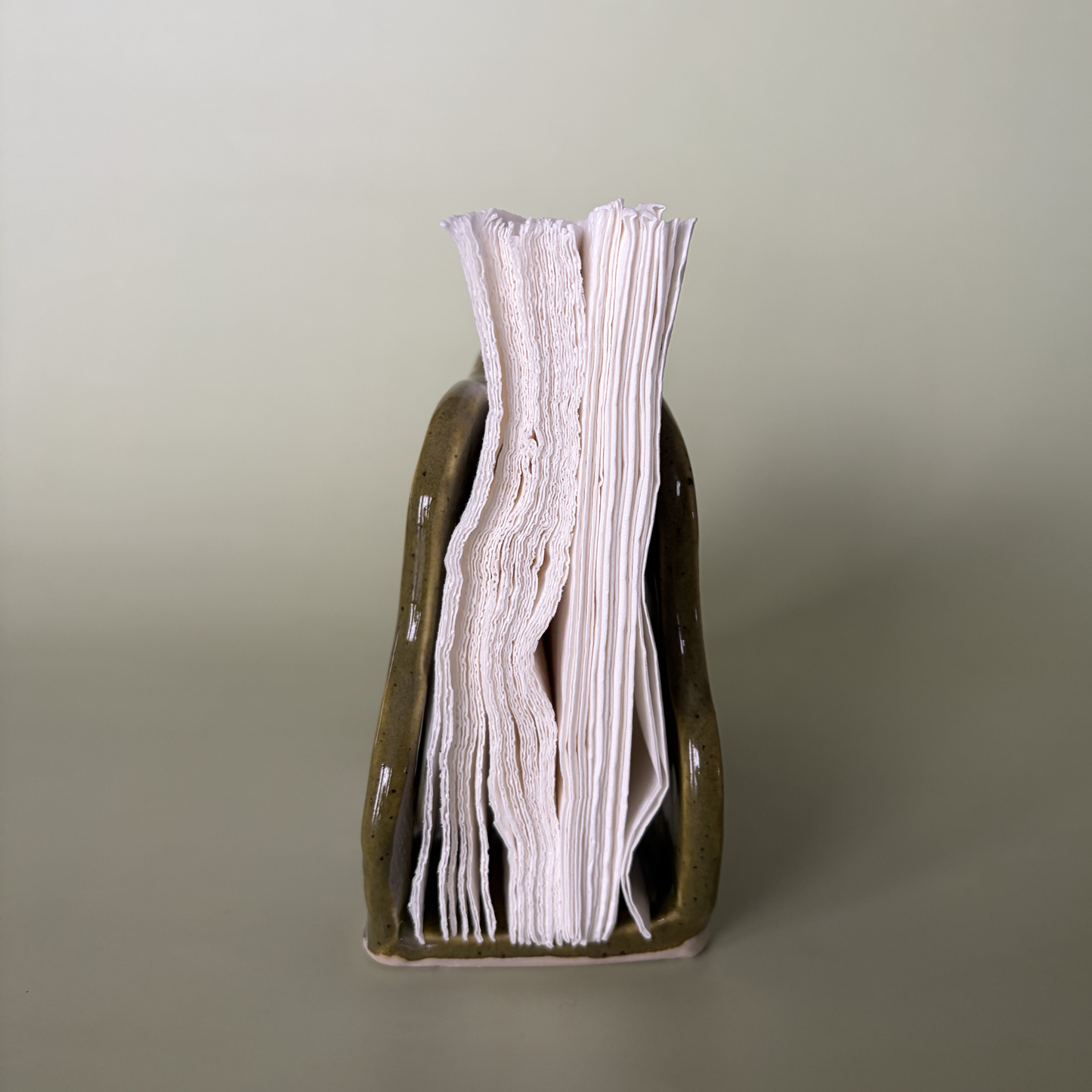 Wavy Napkin Holder in Capers