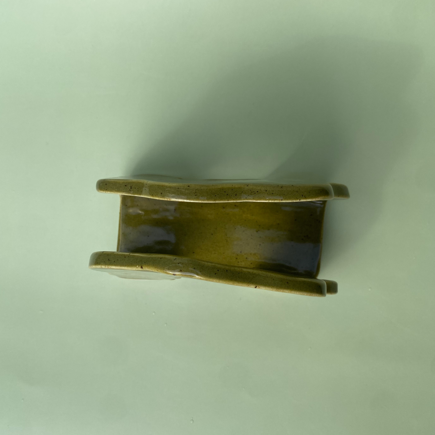 Wavy Napkin Holder in Capers (2)