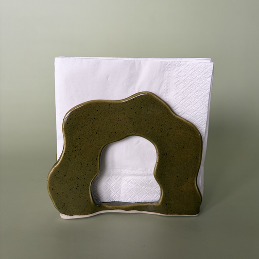 Wavy Napkin Holder in Capers