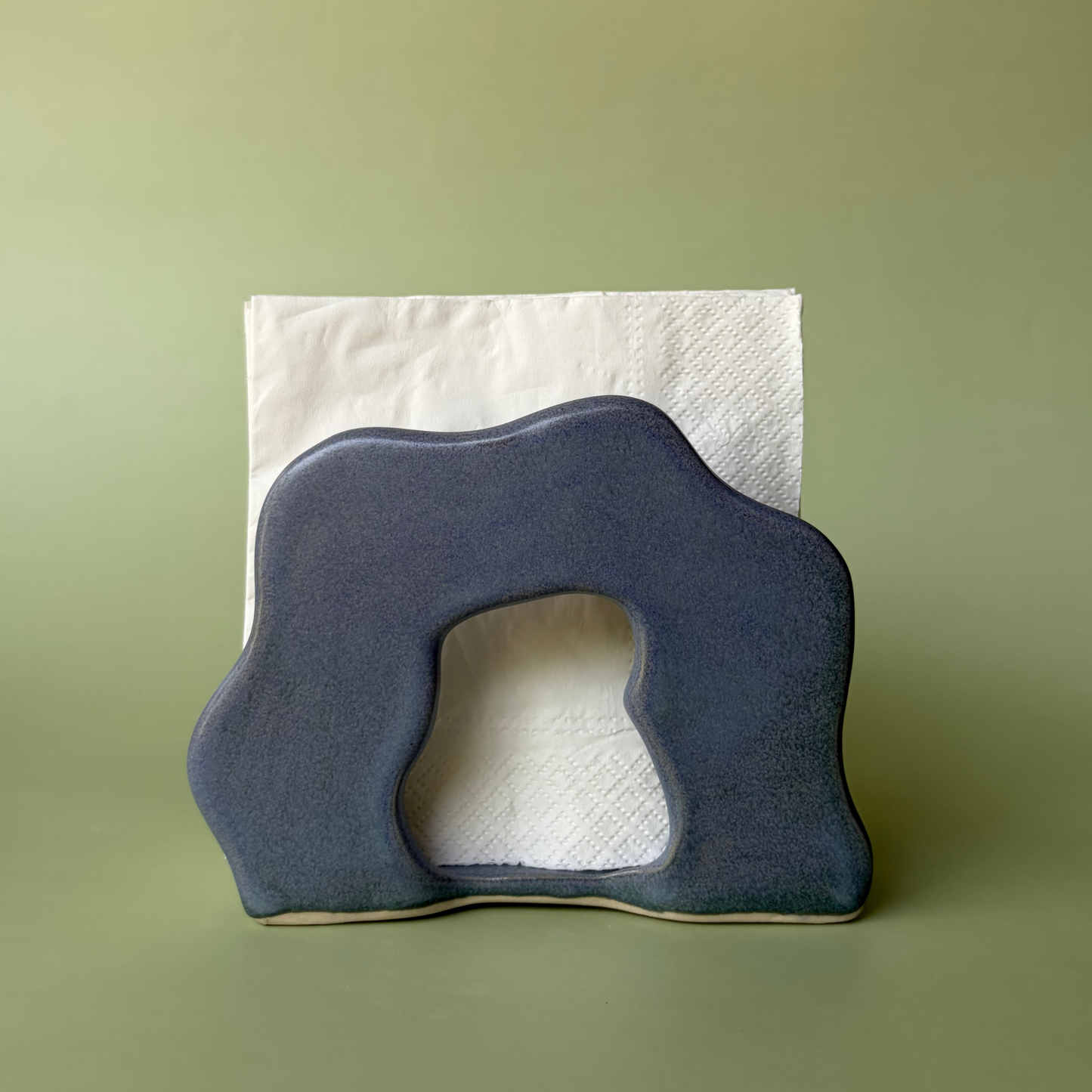 Wavy Napkin Holder in Storm (2)
