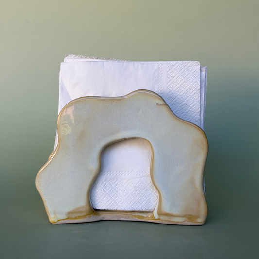 Wavy Napkin Holder in Custard (4)