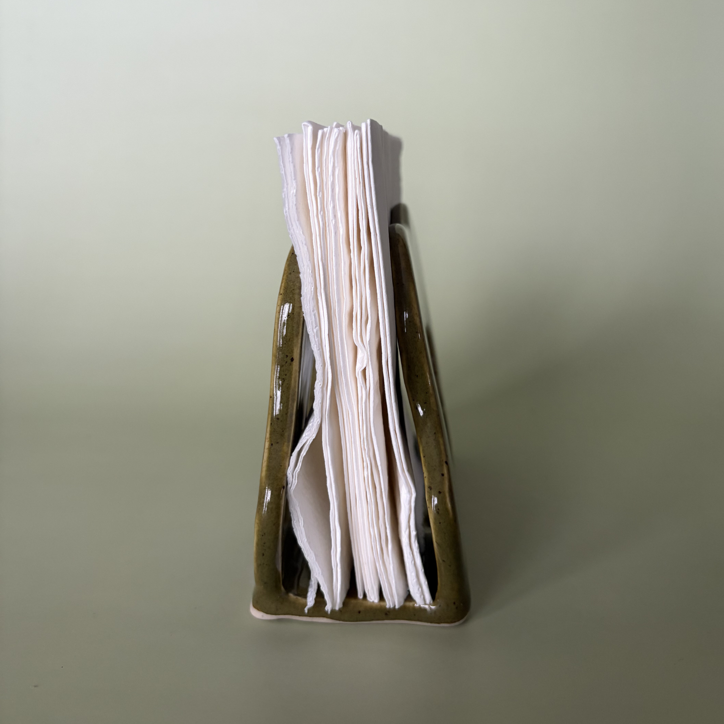 Wavy Napkin Holder in Capers