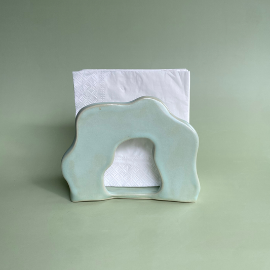 Wavy Napkin Holder in Lichen (4)