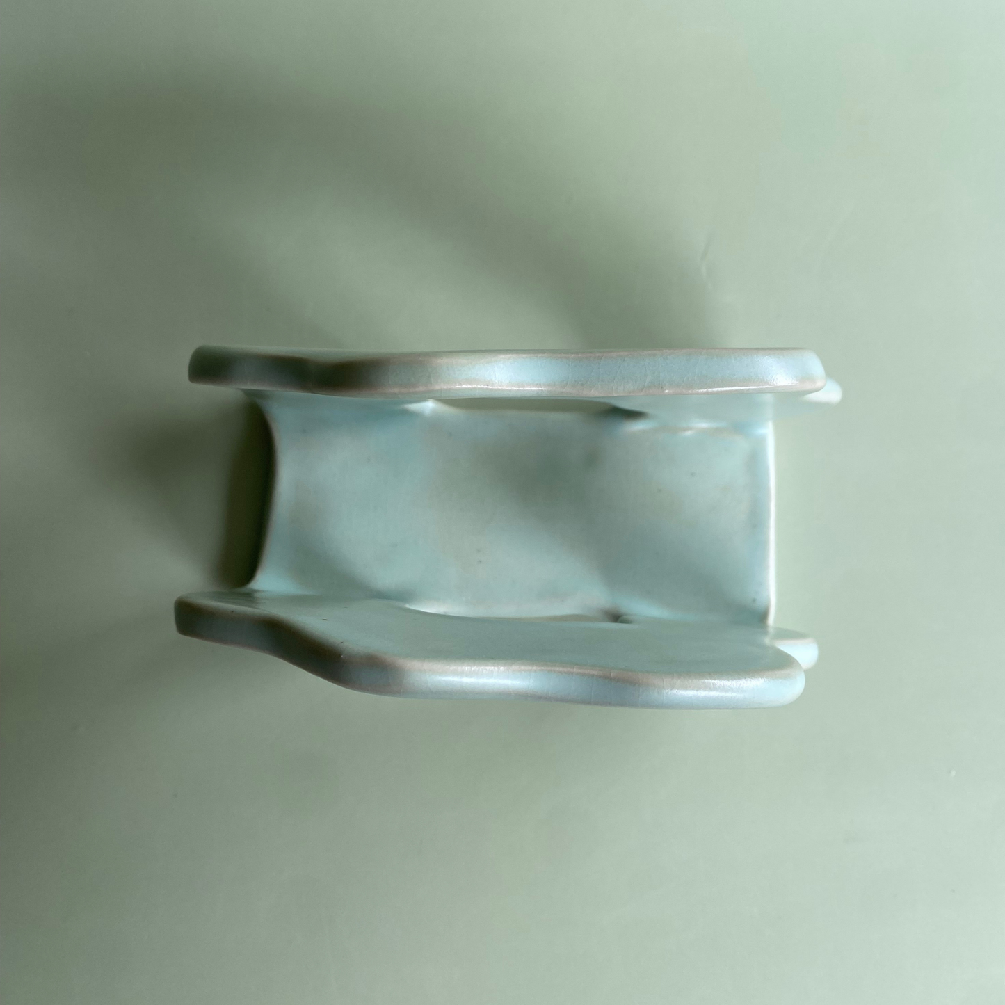 Wavy Napkin Holder in Lichen (4)