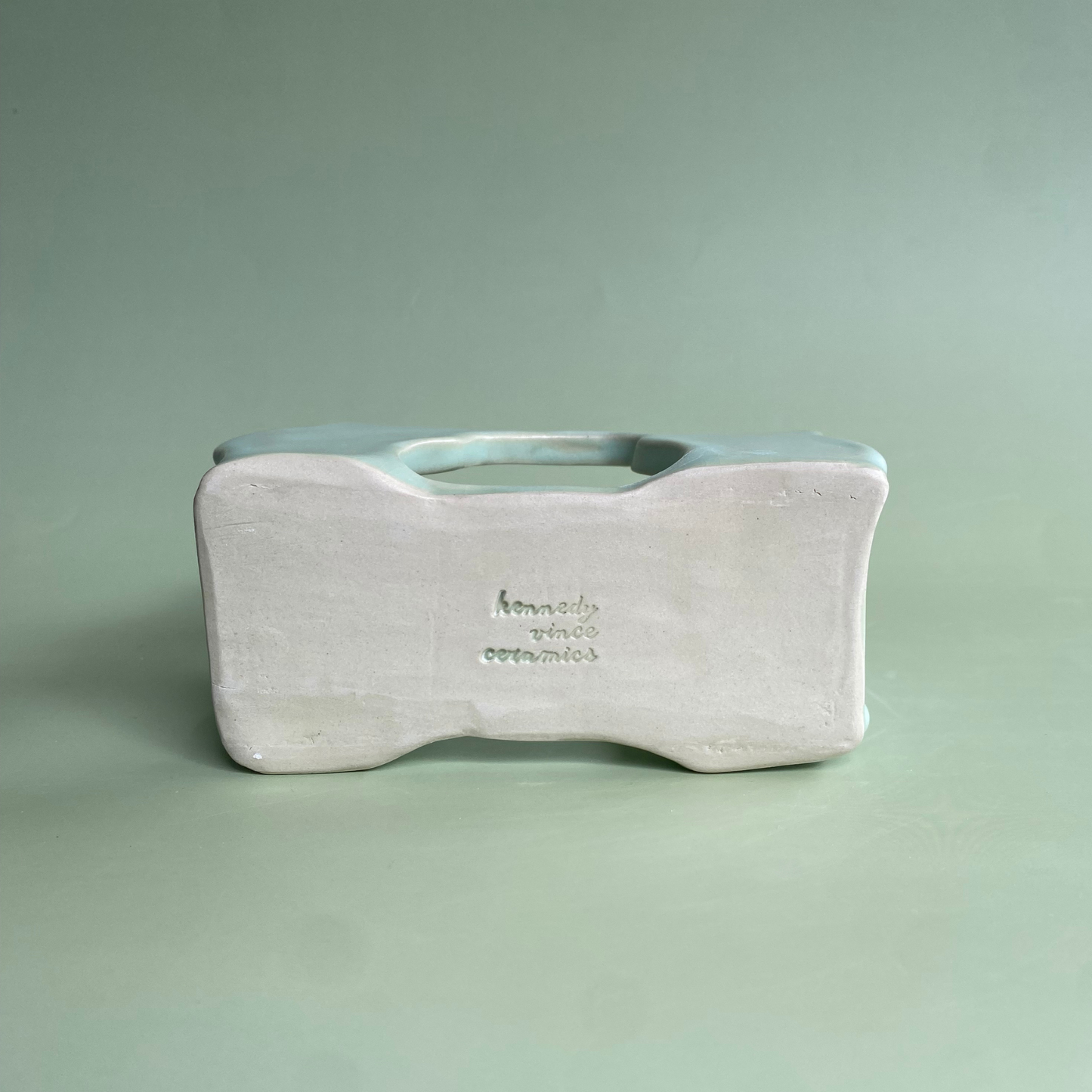 Wavy Napkin Holder in Lichen (4)
