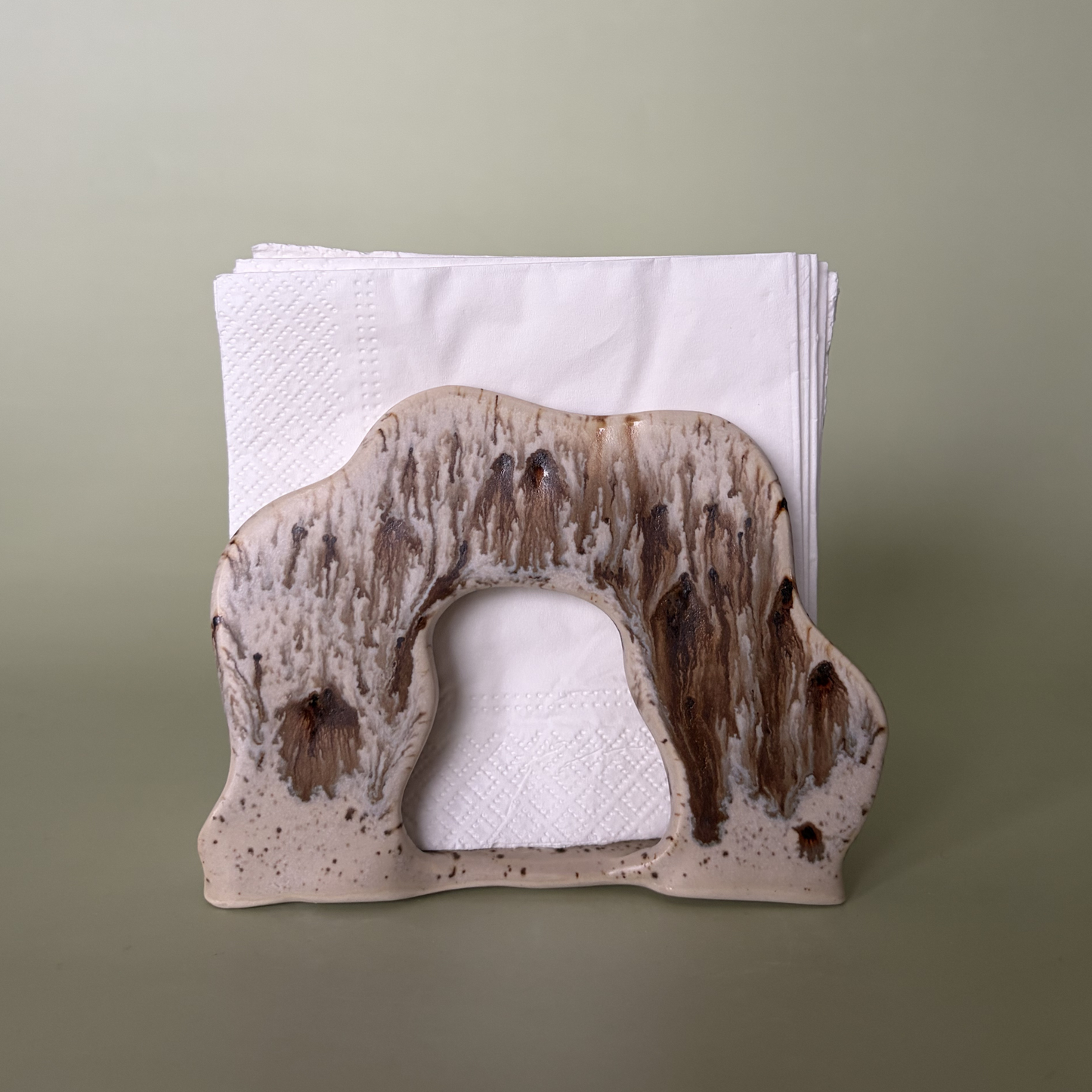 Wavy Napkin Holder in Appaloosa