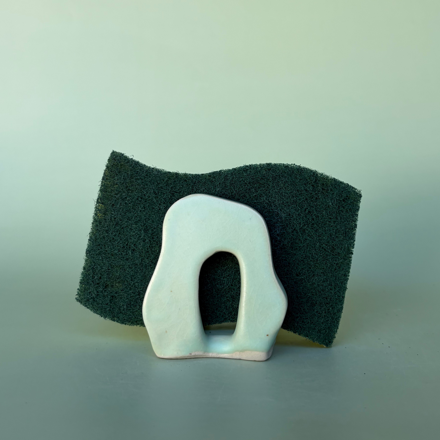 Wavy Sponge Holder in Lichen (1)