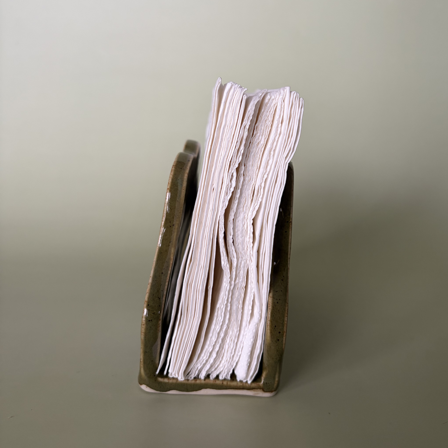Wavy Napkin Holder in Capers