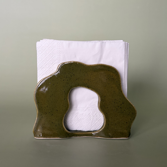 Wavy Napkin Holder in Capers