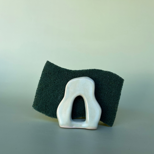 Wavy Sponge Holder in Lichen (3)