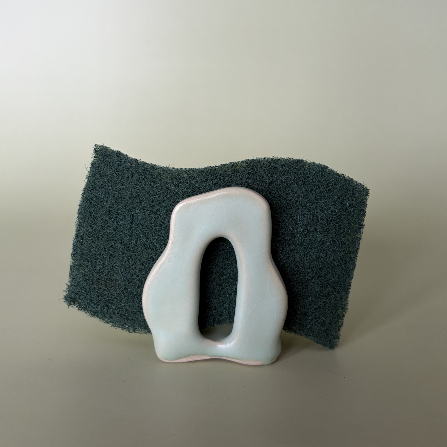 Wavy Sponge Holder in Lichen