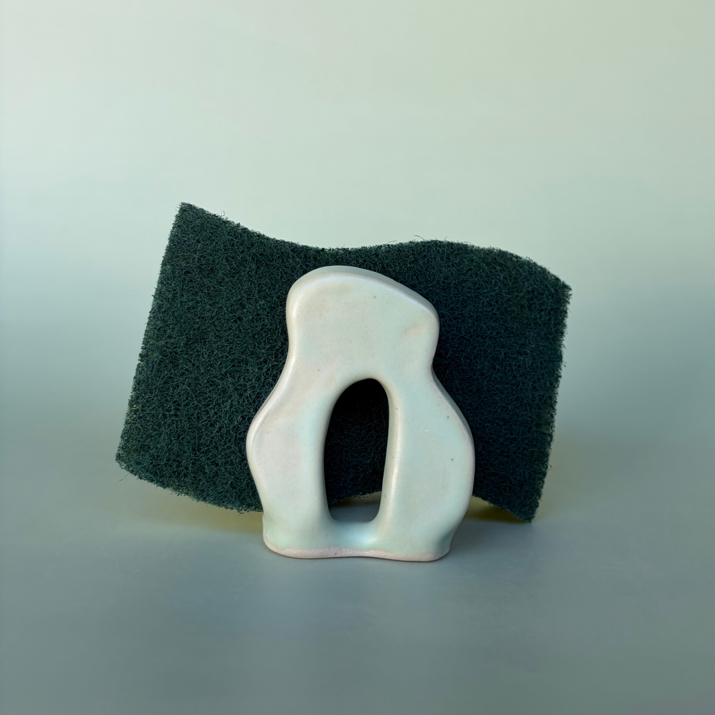 Wavy Sponge Holder in Lichen (4)