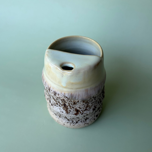 Wavy To-Go Cup in Custard + Appaloosa