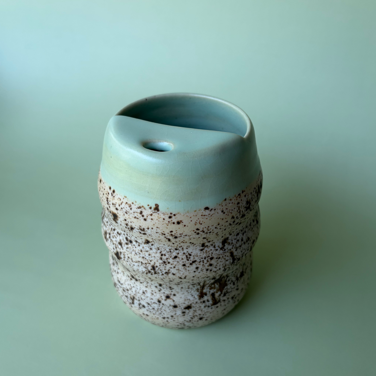 Wavy To-Go Cup in Lichen + Appaloosa (2)