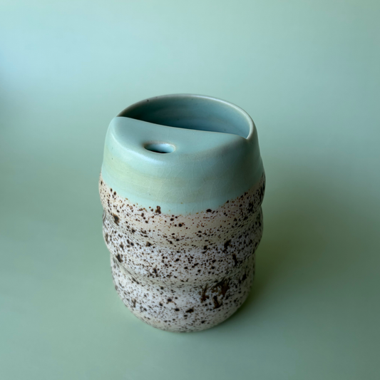 Wavy To-Go Cup in Lichen + Appaloosa (2)
