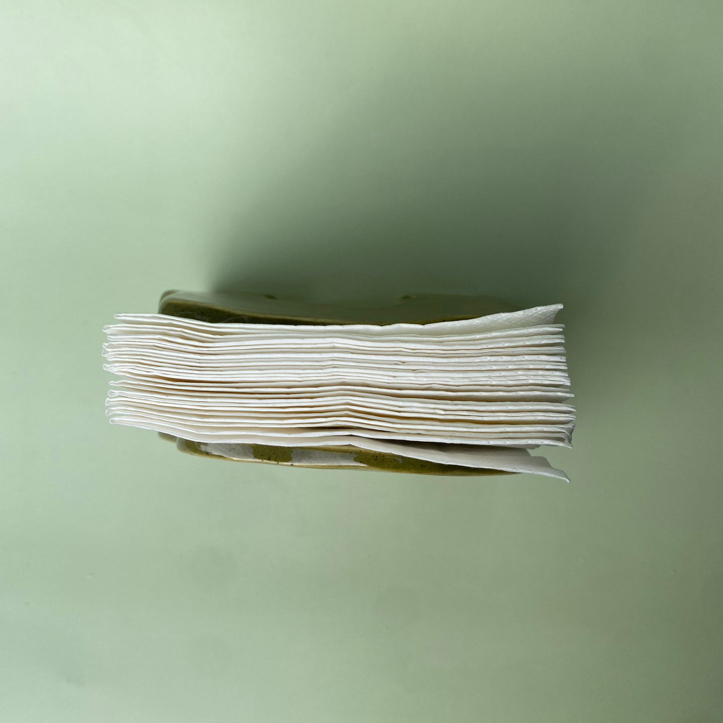 Wavy Napkin Holder in Capers (4)
