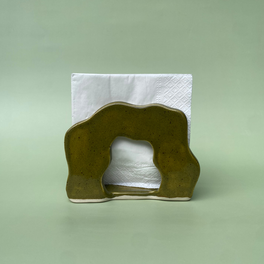 Wavy Napkin Holder in Capers (4)