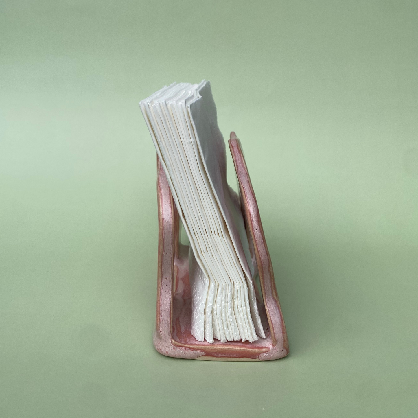 Wavy Napkin Holder in Petal (2)