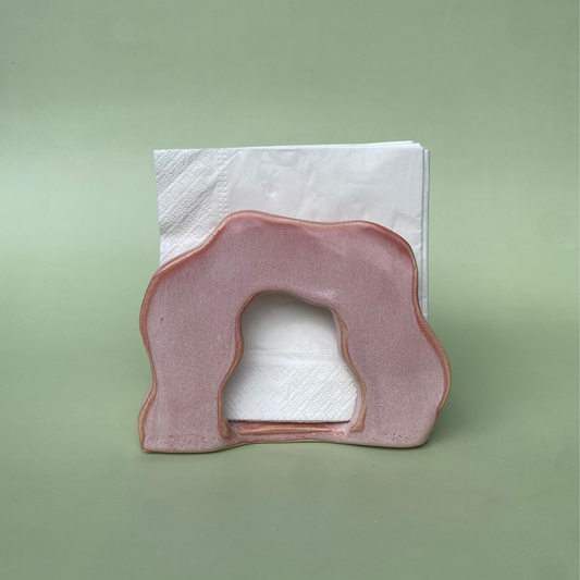 Wavy Napkin Holder in Petal (2)
